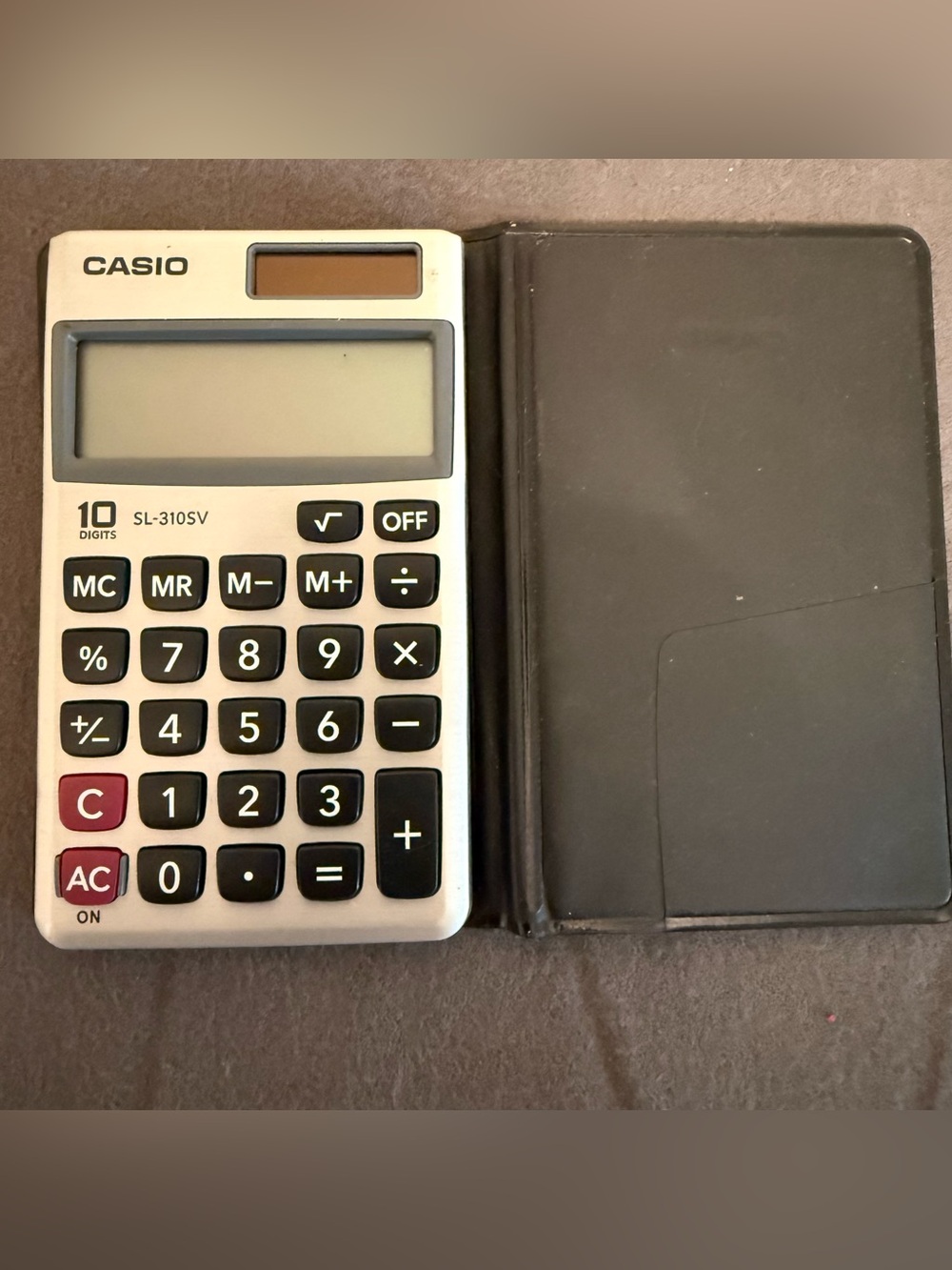 Calculator or small electronic device back label